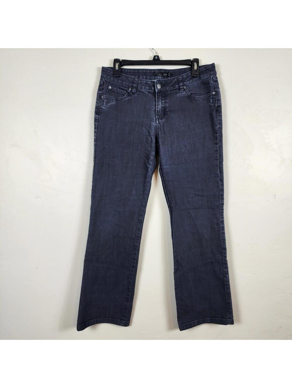 prAna Kara Brown Stretch Denim Jeans Womens 10/30 Slim Straight Leg